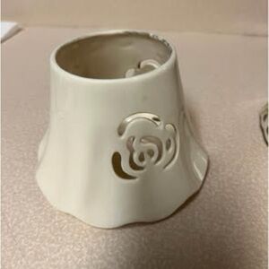 Cream Ceramic Candle Holder
